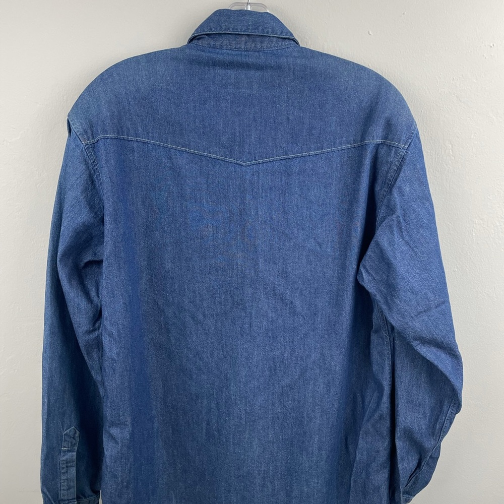 VINTAGE VERSACE JEAN COUTURE ITTIERRE Men’s Denim Jean Shirt Size M - Picture 3 of 14